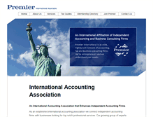 Tablet Screenshot of premierinternational.org